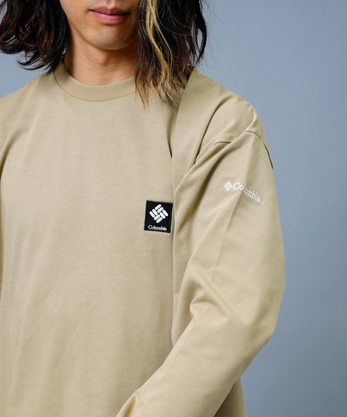 Columbia(コロンビア)の「columbia/コロンビア ロマビスタロングスリーブグラフィックTee/UVカット 吸水速乾/バックプリントロンT スクエアロゴ PM0259(Tシャツ/カットソー・メンズ・ブラック/ホワイト/ベージュ/ネイビー・M/L/XL)」の20枚目の写真