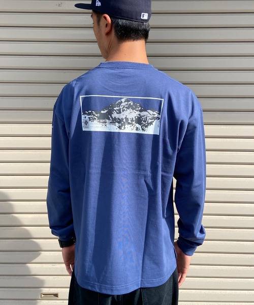 Columbia(コロンビア)の「columbia/コロンビア ロマビスタロングスリーブグラフィックTee/UVカット 吸水速乾/バックプリントロンT スクエアロゴ PM0259(Tシャツ/カットソー・メンズ・ブラック/ホワイト/ベージュ/ネイビー・M/L/XL)」の13枚目の写真