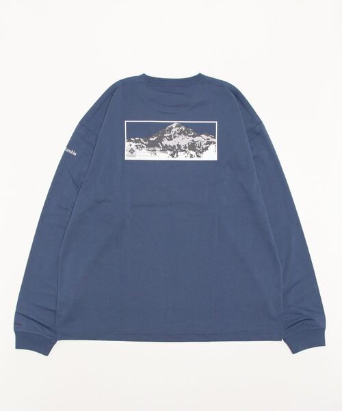 Columbia(コロンビア)の「columbia/コロンビア ロマビスタロングスリーブグラフィックTee/UVカット 吸水速乾/バックプリントロンT スクエアロゴ PM0259(Tシャツ/カットソー・メンズ・ブラック/ホワイト/ベージュ/ネイビー・M/L/XL)」の8枚目の写真