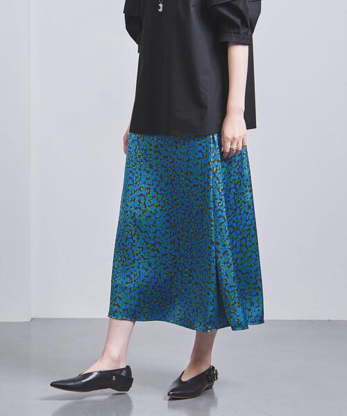 UNITED ARROWS（ユナイテッドアローズ）の「FLORET/PRT フレア スカート（スカート・レディース・ブラック/コバルトブルー・38/36）」の9枚目の写真