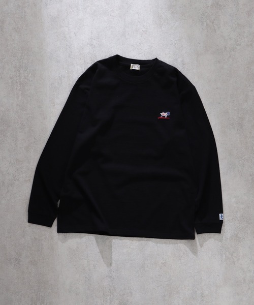 The Endless Summer(エンドレスサマー)の「TES ORGANIC COTTON HUNTINGTON BIG LONG SLEEVE T-SHIRT / オーガニックコットンビッグロンT(Tシャツ/カットソー・メンズ・チャコール/ネイビー/ブラック/ダークグリーン/オレンジ/ホワイト・MEDIUM/X-LARGE/LARGE/SMALL)」の8枚目の写真