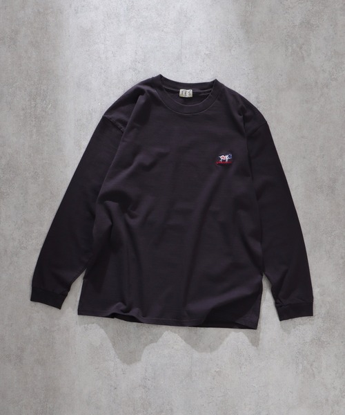 The Endless Summer(エンドレスサマー)の「TES ORGANIC COTTON HUNTINGTON BIG LONG SLEEVE T-SHIRT / オーガニックコットンビッグロンT(Tシャツ/カットソー・メンズ・チャコール/ネイビー/ブラック/ダークグリーン/オレンジ/ホワイト・MEDIUM/X-LARGE/LARGE/SMALL)」の9枚目の写真