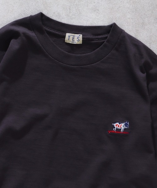 The Endless Summer(エンドレスサマー)の「TES ORGANIC COTTON HUNTINGTON BIG LONG SLEEVE T-SHIRT / オーガニックコットンビッグロンT(Tシャツ/カットソー・メンズ・チャコール/ネイビー/ブラック/ダークグリーン/オレンジ/ホワイト・MEDIUM/X-LARGE/LARGE/SMALL)」の15枚目の写真