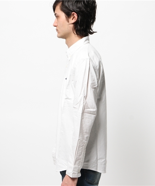 OUTLET(アウトレット)の「【WHO'S WHO gallery】BY起毛オックス2(シャツ/ブラウス・メンズ・ホワイト/ネイビー/ブルー/グリーン・LARGE/SMALL/MEDIUM)」の6枚目の写真