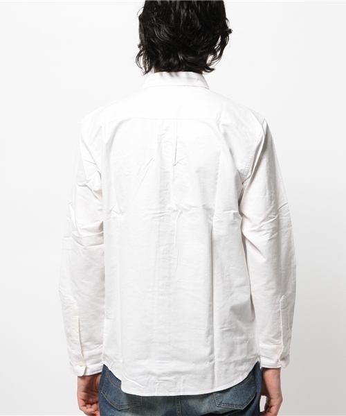 OUTLET(アウトレット)の「【WHO'S WHO gallery】BY起毛オックス2(シャツ/ブラウス・メンズ・ホワイト/ネイビー/ブルー/グリーン・LARGE/SMALL/MEDIUM)」の7枚目の写真