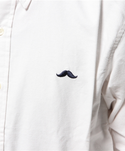 OUTLET(アウトレット)の「【WHO'S WHO gallery】BY起毛オックス2(シャツ/ブラウス・メンズ・ホワイト/ネイビー/ブルー/グリーン・LARGE/SMALL/MEDIUM)」の11枚目の写真