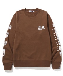 COLOR APE CROSSBONE ONE POINT CREWNECK M