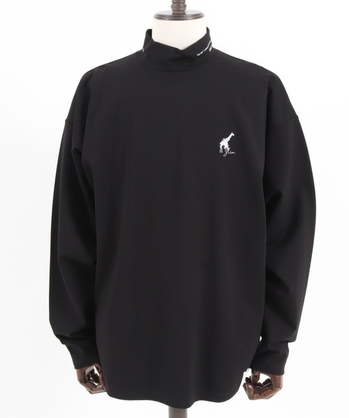 GLIMCLAP(グリムクラップ)の「mlt3945-Collar printed design mock-neck pullover モックネックカットソー(Tシャツ/カットソー・メンズ・ホワイト/ブラック・M/S/L)」の4枚目の写真