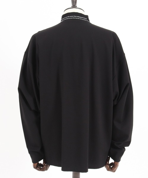 GLIMCLAP(グリムクラップ)の「mlt3945-Collar printed design mock-neck pullover モックネックカットソー(Tシャツ/カットソー・メンズ・ホワイト/ブラック・M/S/L)」の10枚目の写真