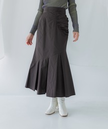 UNITED TOKYO | タフタギャザーマーメイドスカート-スタイルアップ-(スカート)