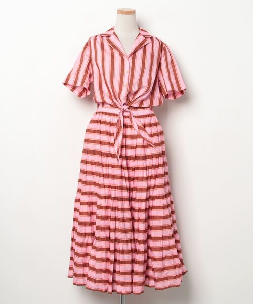 セール ブランド古着 ボーダー柄シャツワンピース シャツワンピース Kate Spade New York ケイトスペード ニューヨーク のファッション通販 Zozoused