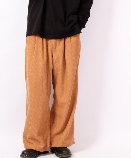 Jungle Storm（ジャングルストーム）の「JUNGLE STORM 6ウェルコール 裾ドローコード 極太ワイドスケーターパンツ 2022AW（その他パンツ・メンズ・ホワイト/ブラック/キャメル/オリーブ・M/L）」の4枚目の写真