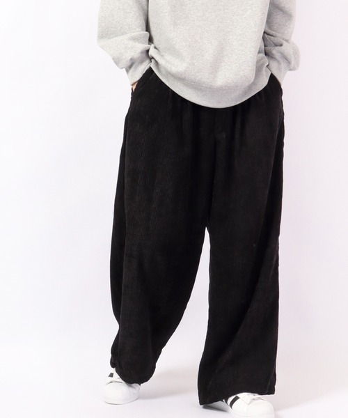 Jungle Storm（ジャングルストーム）の「JUNGLE STORM 6ウェルコール 裾ドローコード 極太ワイドスケーターパンツ 2022AW（その他パンツ・メンズ・ホワイト/ブラック/キャメル/オリーブ・M/L）」の2枚目の写真