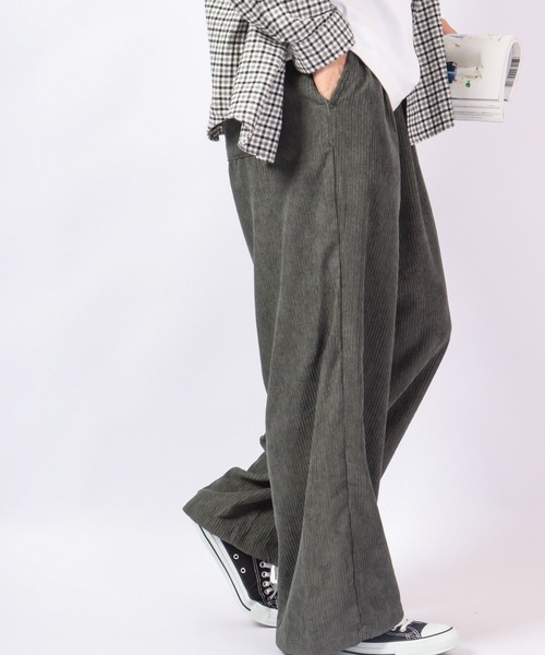 Jungle Storm（ジャングルストーム）の「JUNGLE STORM 6ウェルコール 裾ドローコード 極太ワイドスケーターパンツ 2022AW（その他パンツ・メンズ・ホワイト/ブラック/キャメル/オリーブ・M/L）」の21枚目の写真