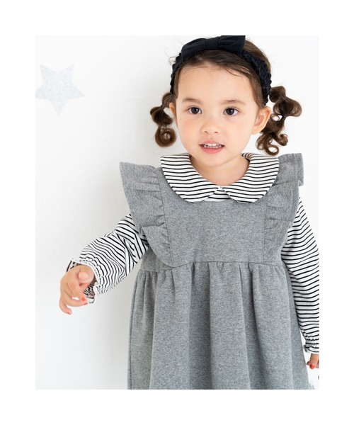 Birthdayparty デニム ニット フリル ワンピース 80 110cm ワンピース Birthday Party バースデイパーティー のファッション通販 Zozotown