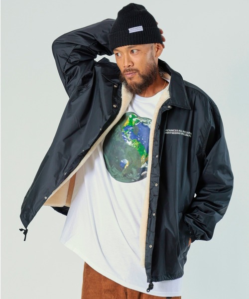 BEAVER(ビーバー)の「BACANCES ALL INCLUSIVE/バカンスオールインクルーシブ BC BOA COACH JKT YIN YANG EARTH BC032203(ブルゾン・メンズ・ブラック/カーキ/オレンジ・MEDIUM/LARGE/X-LARGE)」の2枚目の写真