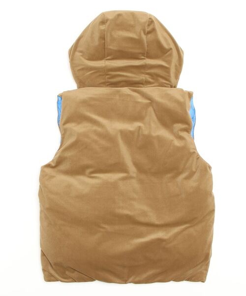 WOOLRICH（ウールリッチ）の「WOOLRICH / ウールリッチ：【レディース】CORDUROY PUFFY DOWN VEST：WJVE0006[DEA]（ダウンベスト・レディース・ベージュ・L）」の2枚目の写真