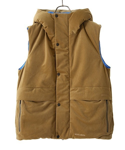 WOOLRICH（ウールリッチ）の「WOOLRICH / ウールリッチ：【レディース】CORDUROY PUFFY DOWN VEST：WJVE0006[DEA]（ダウンベスト・レディース・ベージュ・L）」の14枚目の写真
