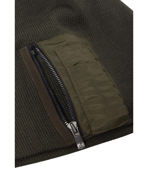 TORNADO MART（トルネードマート）の「TORNADO MART∴ミルグラフトニットキャップ（ニットキャップ/ビーニー・メンズ・ブラック/ダークグリーン・FREE）」の7枚目の写真