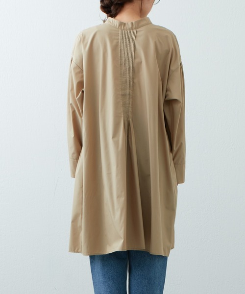 PUAL CE CIN（ピュアルセシン）の「【Du noir・WEB限定】2WAYピンタックチュニック（チュニック・レディース・ブラック/オフホワイト/グレイッシュベージュ・FREE）」の21枚目の写真