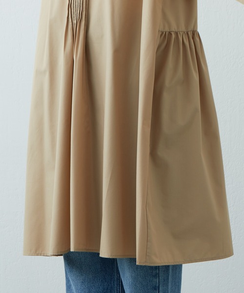 PUAL CE CIN（ピュアルセシン）の「【Du noir・WEB限定】2WAYピンタックチュニック（チュニック・レディース・ブラック/オフホワイト/グレイッシュベージュ・FREE）」の10枚目の写真