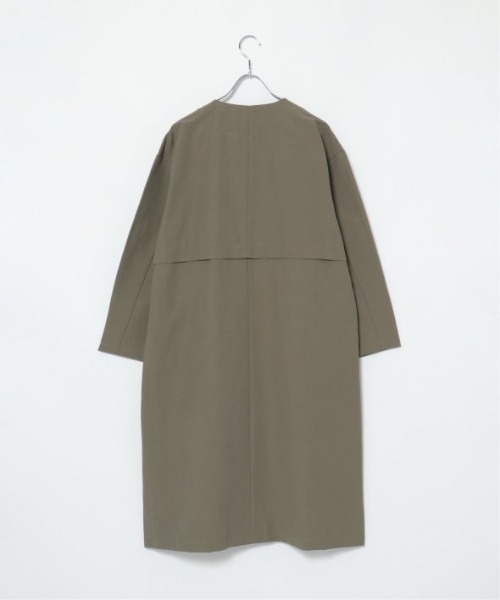 LBC（エルビーシー）の「グログラン切り替えコート（ノーカラーコート・レディース・チャコールグレー/オリーブ・M/L）」の7枚目の写真