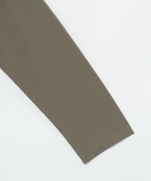 LBC（エルビーシー）の「グログラン切り替えコート（ノーカラーコート・レディース・チャコールグレー/オリーブ・M/L）」の6枚目の写真