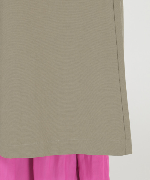 LBC（エルビーシー）の「グログラン切り替えコート（ノーカラーコート・レディース・チャコールグレー/オリーブ・M/L）」の22枚目の写真