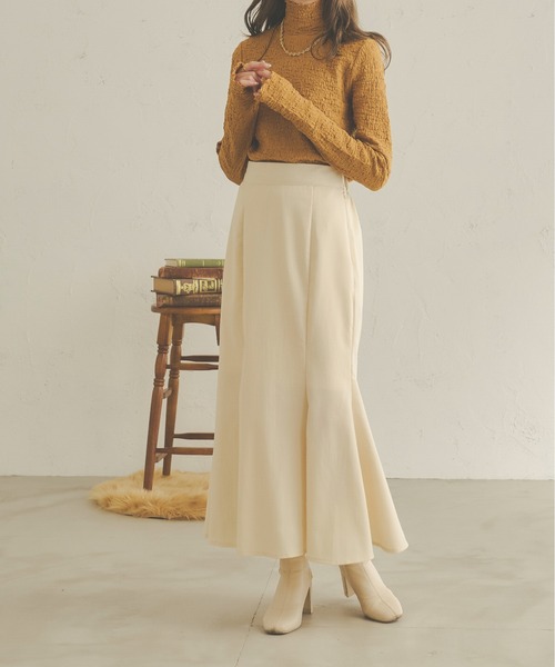 Ambre Neige（アンブルネージュ）の「２WAYポコポコトップス／【WEB/EC限定商品】（Tシャツ/カットソー・レディース・ダークブラウン/ベージュ/アイボリー/マスタード・FREE）」の22枚目の写真