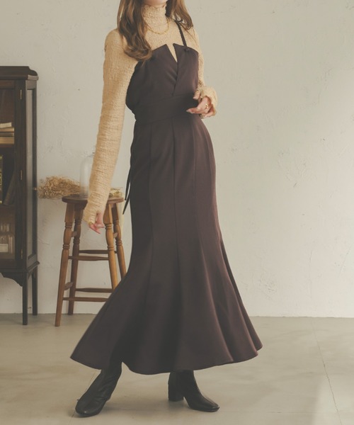 Ambre Neige（アンブルネージュ）の「２WAYポコポコトップス／【WEB/EC限定商品】（Tシャツ/カットソー・レディース・ダークブラウン/ベージュ/アイボリー/マスタード・FREE）」の17枚目の写真