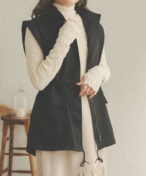 Ambre Neige（アンブルネージュ）の「２WAYポコポコトップス／【WEB/EC限定商品】（Tシャツ/カットソー・レディース・ダークブラウン/ベージュ/アイボリー/マスタード・FREE）」の11枚目の写真