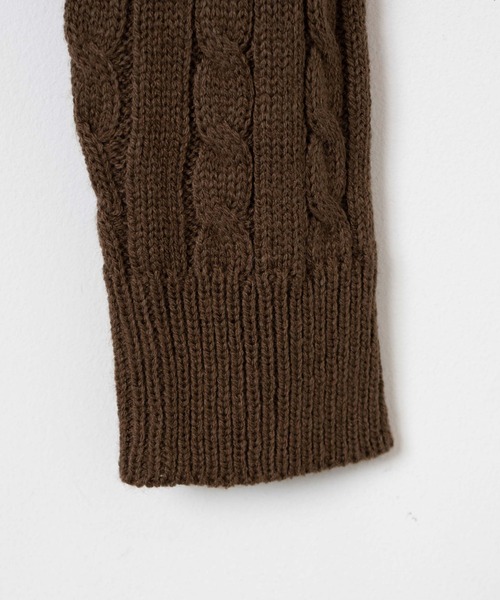 WEGO（ウィゴー）の「WEGO/ケーブルポロニット（ニット/セーター・レディース・ブラウン/ブラック・FREE）」の6枚目の写真