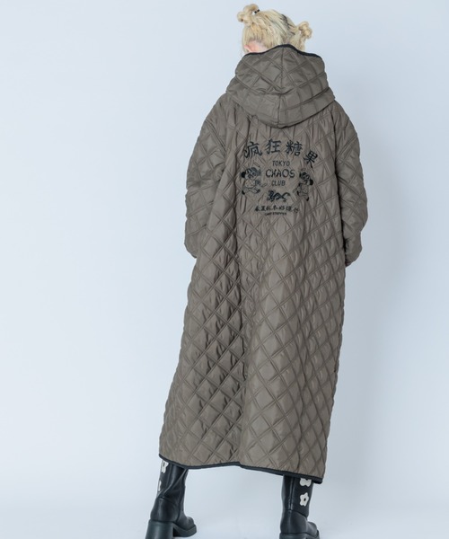 Candy Stripper(キャンディストリッパー)の「TOKYO CHAOS CLUB QUILTING コート(その他アウター・レディース・ライトカーキ/ブラック/カーキ・2)」の2枚目の写真