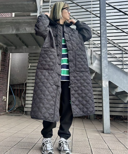 Candy Stripper(キャンディストリッパー)の「TOKYO CHAOS CLUB QUILTING コート(その他アウター・レディース・ライトカーキ/ブラック/カーキ・2)」の16枚目の写真