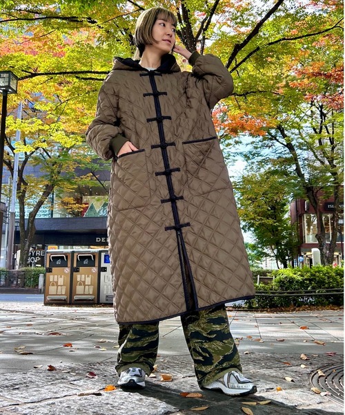 Candy Stripper(キャンディストリッパー)の「TOKYO CHAOS CLUB QUILTING コート(その他アウター・レディース・ライトカーキ/ブラック/カーキ・2)」の19枚目の写真