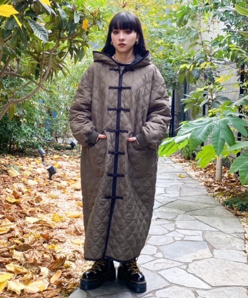 Candy Stripper(キャンディストリッパー)の「TOKYO CHAOS CLUB QUILTING コート(その他アウター・レディース・ライトカーキ/ブラック/カーキ・2)」の21枚目の写真