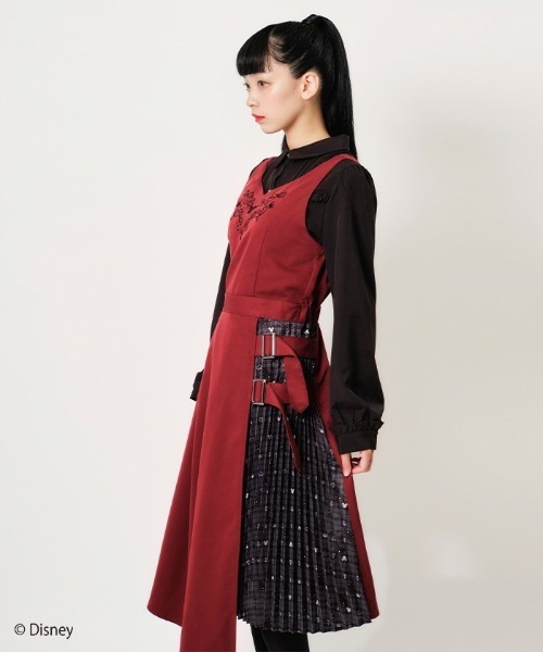 axes femme POETIQUE(アクシーズファムポエティック)の「キングダム ハーツ/OP(ジャンパースカート・レディース・ブルー/ブラック/ワイン・MEDIUM)」の8枚目の写真