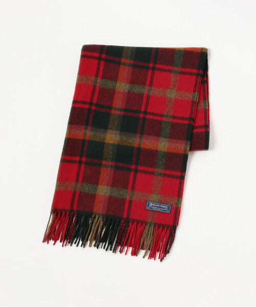 BEAMS BOY(ビームスボーイ)の「HIGHLAND TWEEDS / チェック ストール 大 22FW(マフラー・レディース・ブルー/ブルー系その他2/レッド/グリーン・ONE SIZE)」の6枚目の写真