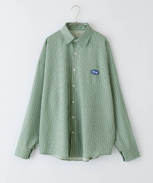 Essential Golf ストライプシャツ Mサイズ 1980円(税込)】ゴルフ メンズ 長袖 ストライプ トップス