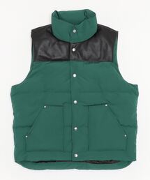 schott | Schott/ショット/LEATHER COMBI DOWN VEST/レザーコンビ　ダウンベスト(ダウンベスト)