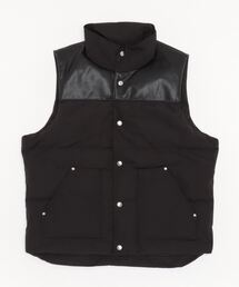 schott | Schott/ショット/LEATHER COMBI DOWN VEST/レザーコンビ　ダウンベスト(ダウンベスト)