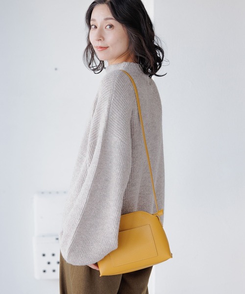 LEPSIM(レプシィム)の「5ゲージソデボリュームニットプルオーバー 125404(ニット/セーター・レディース・モカ/グリーン/レッド/パープル・FREE)」の6枚目の写真