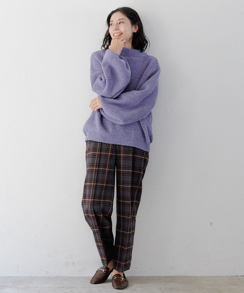 LEPSIM(レプシィム)の「5ゲージソデボリュームニットプルオーバー 125404(ニット/セーター・レディース・モカ/グリーン/レッド/パープル・FREE)」の14枚目の写真