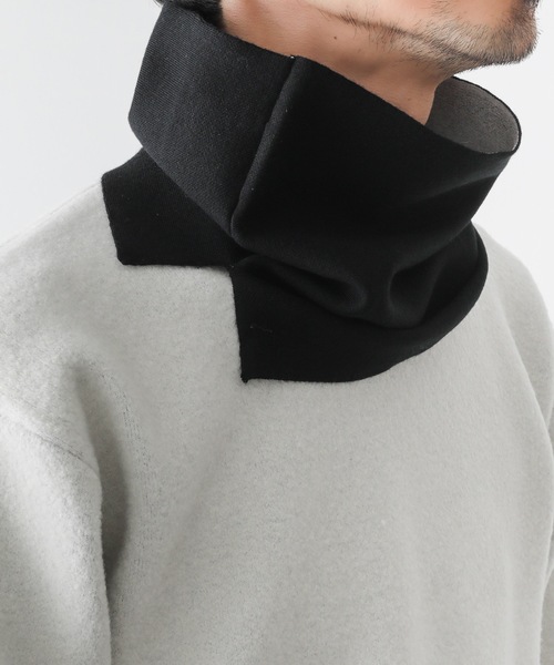 ATTACHMENT(アタッチメント)の「【 直営店・ZOZOTOWN限定 】W/PE DOUBLE FACE KNITネックウォーマー(ネックウォーマー/スヌード・メンズ・ブラック/ベージュ/ダークグレー/グレー系その他・FREE)」の2枚目の写真