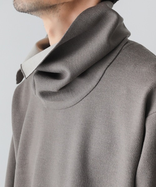 ATTACHMENT(アタッチメント)の「【 直営店・ZOZOTOWN限定 】W/PE DOUBLE FACE KNITネックウォーマー(ネックウォーマー/スヌード・メンズ・ブラック/ベージュ/ダークグレー/グレー系その他・FREE)」の10枚目の写真