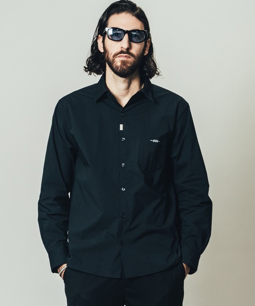 CRIMIE（クライミー）の「ORIGINAL BLEND STRETCH BROAD SHIRT / オリジナル ブレンド ストレッチ ブロード シャツ（シャツ/ブラウス・メンズ・ホワイト/ブラック・L/XL/S/XXL/M）」の11枚目の写真