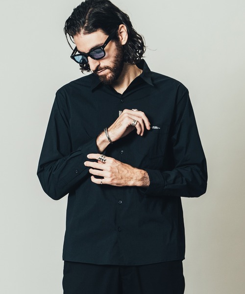 CRIMIE（クライミー）の「ORIGINAL BLEND STRETCH BROAD SHIRT / オリジナル ブレンド ストレッチ ブロード シャツ（シャツ/ブラウス・メンズ・ホワイト/ブラック・L/XL/S/XXL/M）」の5枚目の写真