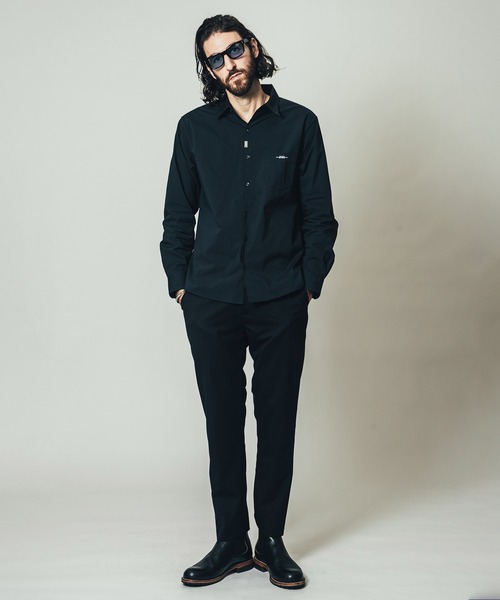 CRIMIE（クライミー）の「ORIGINAL BLEND STRETCH BROAD SHIRT / オリジナル ブレンド ストレッチ ブロード シャツ（シャツ/ブラウス・メンズ・ホワイト/ブラック・L/XL/S/XXL/M）」の16枚目の写真