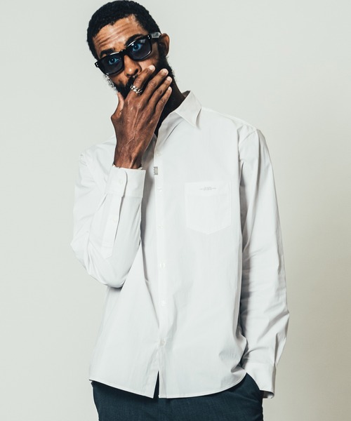 CRIMIE（クライミー）の「ORIGINAL BLEND STRETCH BROAD SHIRT / オリジナル ブレンド ストレッチ ブロード シャツ（シャツ/ブラウス・メンズ・ホワイト/ブラック・L/XL/S/XXL/M）」の8枚目の写真