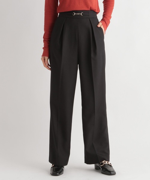Andemiu（アンデミュウ）の「【ブラックWEB限定】ビットツキストレートパンツ174322（その他パンツ・レディース・オフホワイト/ブラック/グレー/ピンク・FREE）」の17枚目の写真